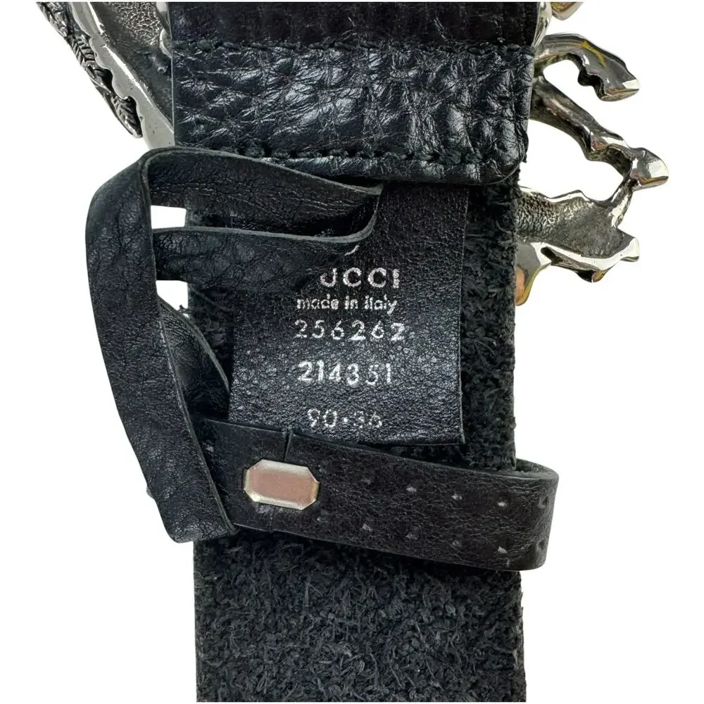 Gucci Pegasus Leather Belt